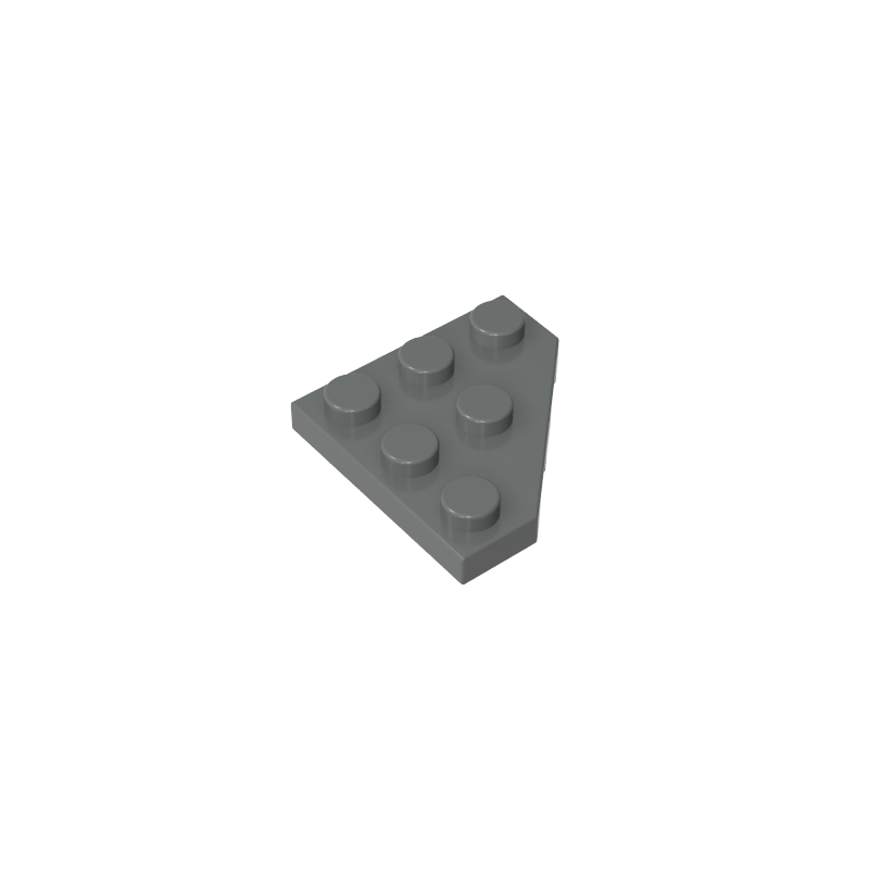 Wedge, Plate 3 x 3 Cut Corner